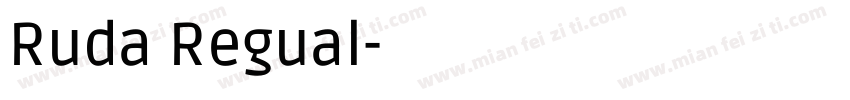 Ruda Regual字体转换